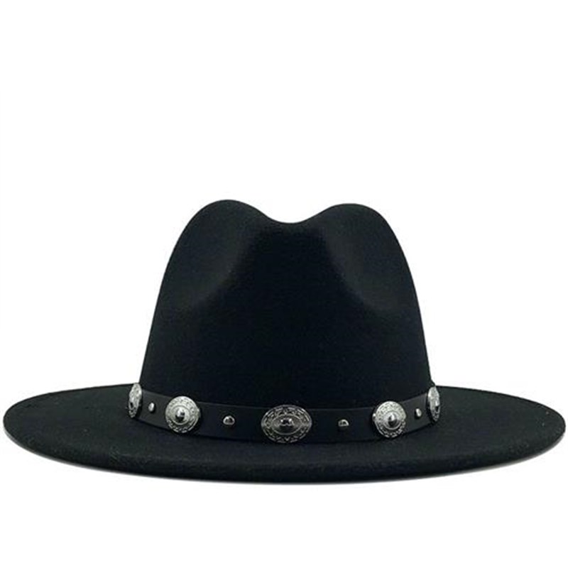 Hot British Fedora Hat Men  Woolen Winter Fel