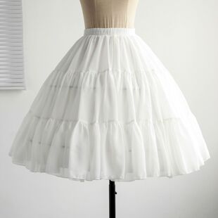 裙撑Lolita暴力卡门鱼骨撑可调节洛丽塔日常鸟笼撑中长款胯下生风