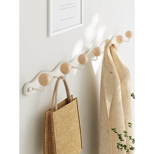 墙上挂衣架卧室免打孔玄关试衣间挂钩入户衣架壁挂墙壁门后挂衣钩