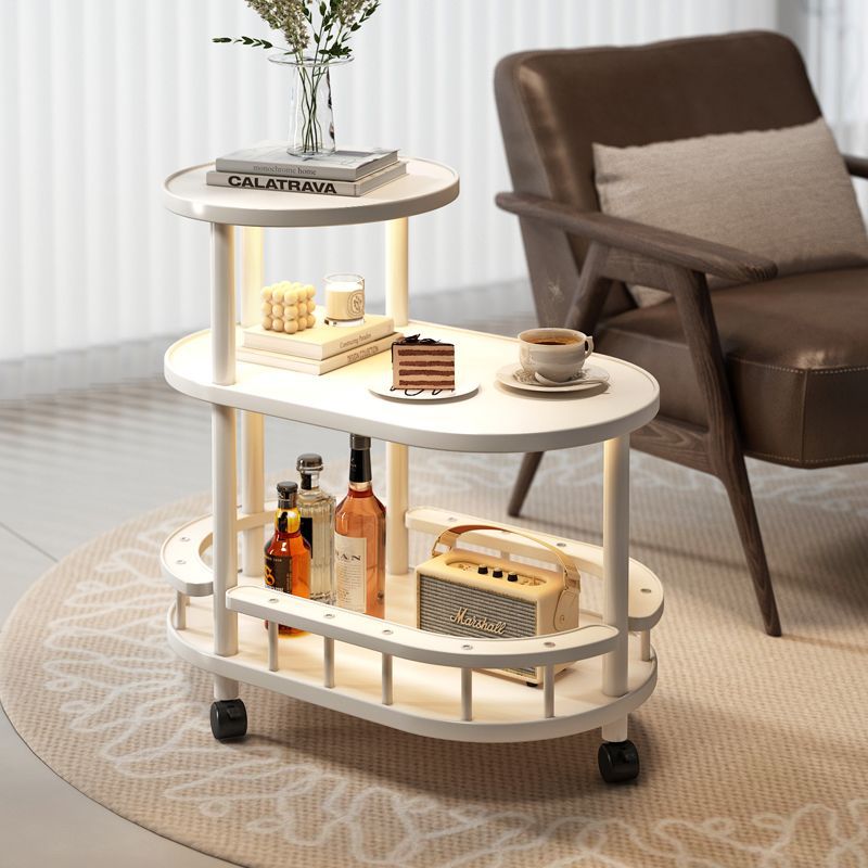 简约可移动沙发边几柜茶几客厅小户型卧室床头窄款实木置物架