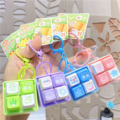 网红四格按键闪灯发声电子木鱼解压钥匙扣玩偶挂件学生书包挂饰女