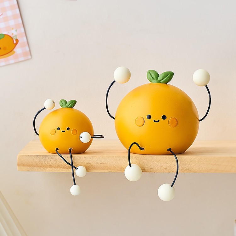 可爱吊脚娃娃摆件家居桌面电视柜洞洞板儿童房装饰品摆设生日薇妍