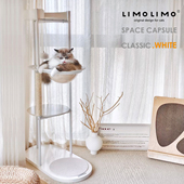 极简猫爬架设计感limolimo太空舱猫实木网红猫爬架猫窝一体剑麻