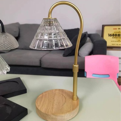 轻奢调光大理石融蜡灯定时香薰蜡烛个性台灯 candle warmer lamp