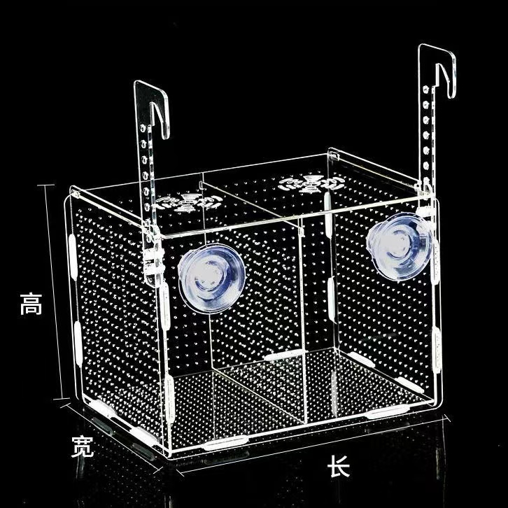 特价鱼缸隔离盒透明亚克力孵化盒孔雀鱼繁殖盒迷你鹦鹉小鱼苗繁殖