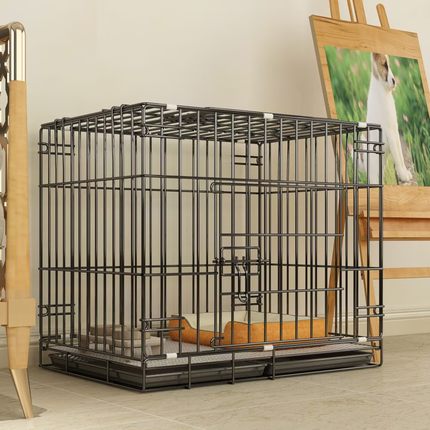 狗笼子加粗加厚加密小型犬室内中型犬折叠带厕所分离泰迪柯基狗窝