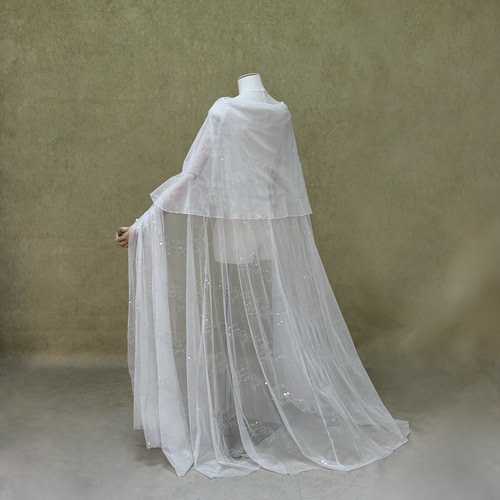 琴挑配饰【仕女图斗篷】亮片网纱爆闪大摆仙气拍摄款