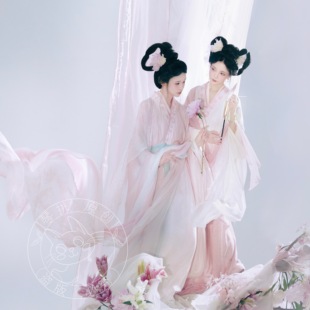 姐妹装 神仙服仿古画风格 九歌·二湘图 琴挑南北朝