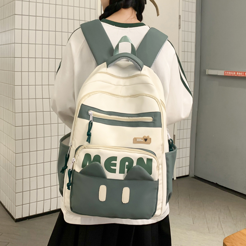 书包女小学生3一6年级韩版初中女生高中生可爱风减负儿童背包挂件