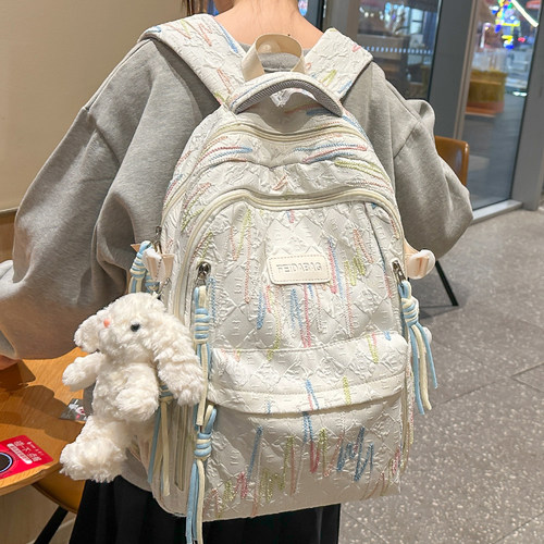 女生校园风大容量双肩背包