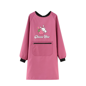 加绒加厚围裙罩衣防水防油厨房家用做饭外穿工作服女网红新款定制