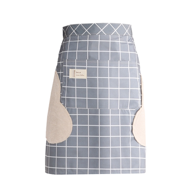 夏天半身围裙家用厨房小棉布透气