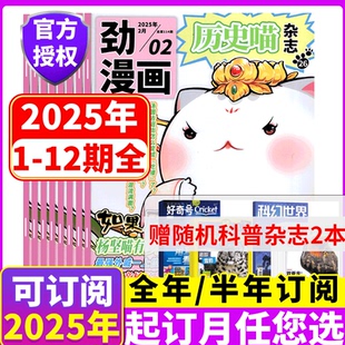 共12本 如果历史是一群喵 全年订阅 历史喵杂志 肥志创作团队 12岁少儿兴趣阅读历史 12期 2025年1