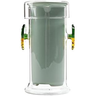 汝窑红茶茶具耐热玻璃哨子茶壶开片可养陶瓷过滤内胆专用杯泡茶器