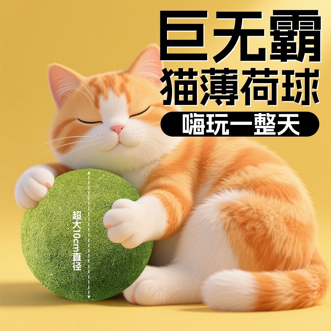 猫薄荷球超大猫玩具自嗨解闷神器磨牙球逗猫棒猫咪用品宠物用品