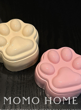 新家的100个快递可爱猫爪收纳盒ins桌面首饰收纳盒家用饰品整理盒