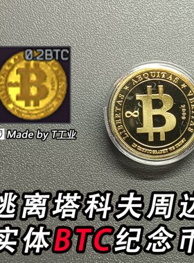 逃离塔科夫周边纪念币 同款BTC实物收藏