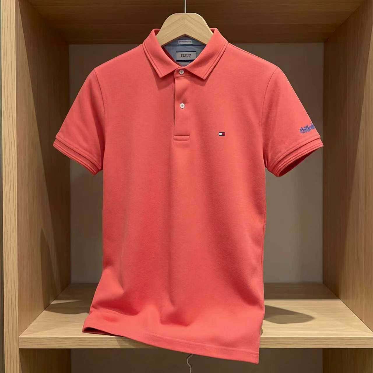 北美Tommy汤米短袖t恤男士夏季polo衫珠地棉宽松时尚休闲上衣半袖