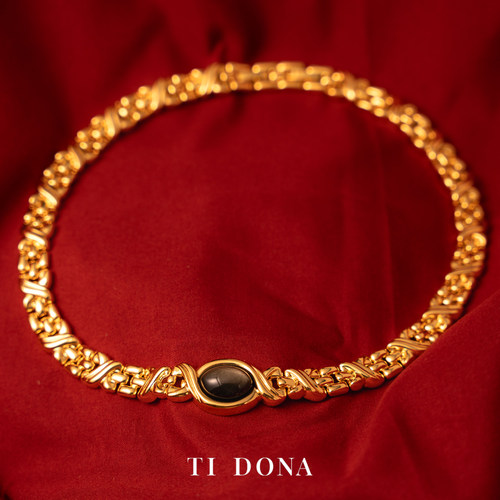 TIDONA权力系列天然金耀石项链