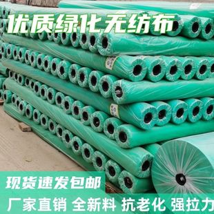 。工地草坪防尘盖土边坡植草护坡覆盖膜园林绿化无纺布绿色透气膜