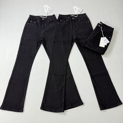 美式cleanfit517直筒微喇黑牛