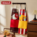 可擦手围裙厨房家用2025新款 做饭围裙 防油防水罩衣女高颜值年轻款