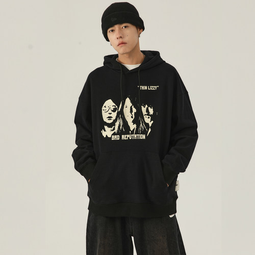 FROMWRTING字由潮牌全棉连帽卫衣