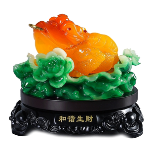 鲤鱼金鱼年年有余摆件酒柜客厅玄关装饰开业礼品博古架摆设寓意好