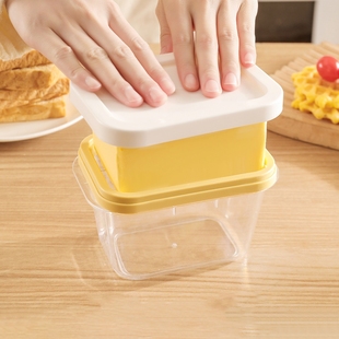 黄油切割收纳保鲜工具冰箱冷藏芝士奶酪切片刀 黄油储存盒子一体式