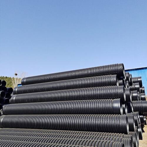 波纹管HDPE大口径超大号200排水管塑料圆管大口径污水排水管
