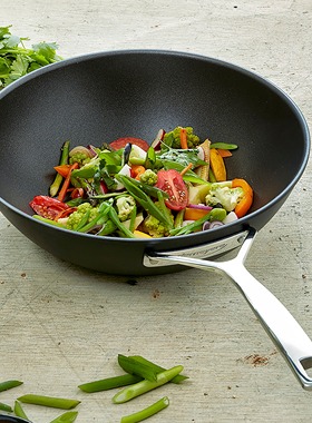 德国原装进口demeyere30cm不粘锅 ALU PRO5家用炒菜锅比利时生产