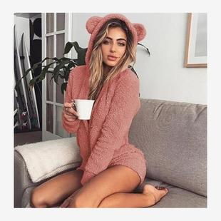 毛绒连体衣裤女 комбинезон jumpsuit overalls women