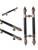 玻璃门推拉欧式 别墅扶手木门工艺拉i. 把手酒店精雕双开门头大中式