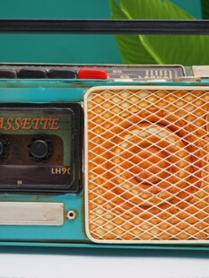 老式复古收音机摆件铁艺金属制品咖啡店酒吧软装主题餐厅陈列道i.