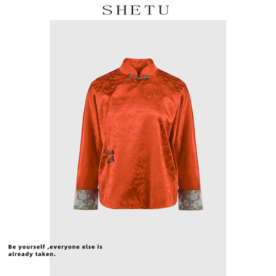 新中式复古禅意国风唐装上衣女