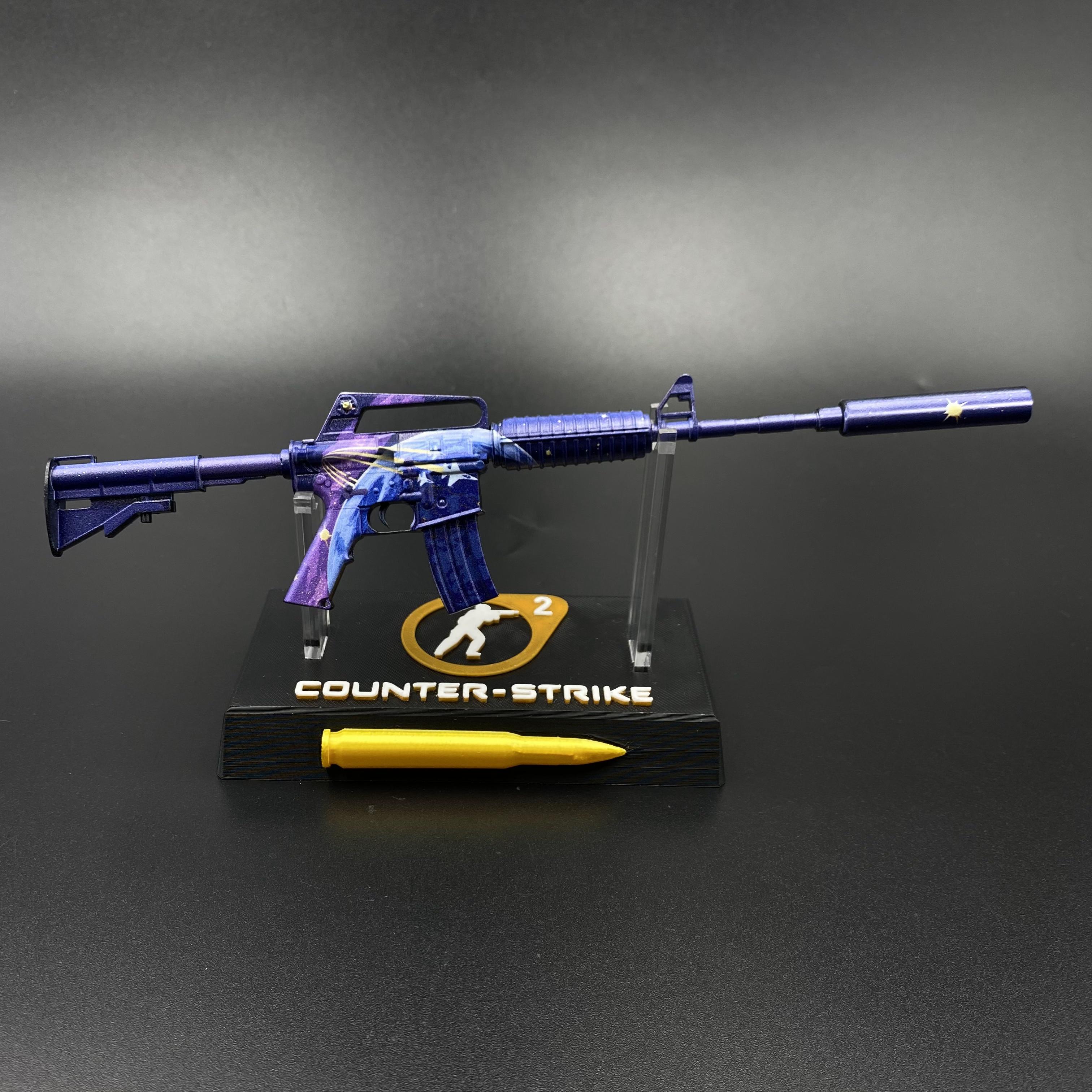 CSGO M4A1-S平流层实物模型摆件锌合金现货游戏周边CS饰品枪皮
