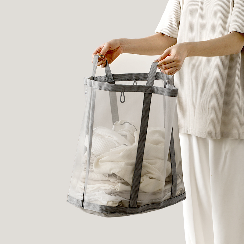 手提脏衣篮洗衣篮子挂墙可折叠大号脏衣篓高级网红款脏衣服收纳筐