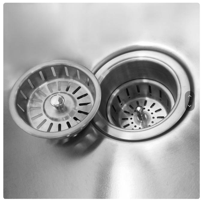 厨房水槽落水器提篮下水器304不锈钢双层110 114 140洗菜池洗菜盆