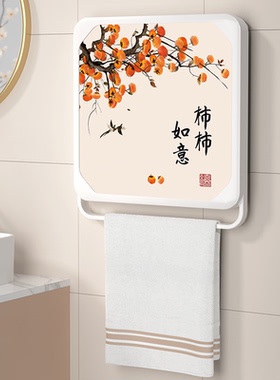 浴室壁画收纳箱洗澡放干净衣服神器厕所防水折叠置物架卫生间柜子