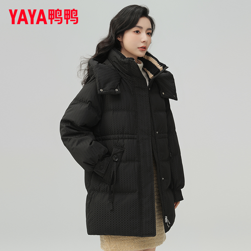 2023中长款外套鸭鸭时尚