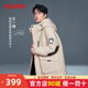 情侣短款 双11 加厚冬季 鸭鸭官方店羽绒服男工装 外套 王一博同款