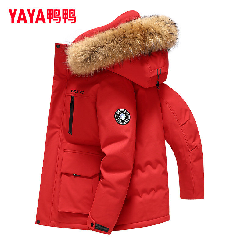 明星同款鸭鸭极寒加厚大毛领羽绒服男中长款加厚冬季2025新款外套,男装,羽绒服,淘宝优惠券,粉丝福利购,淘宝优惠卷