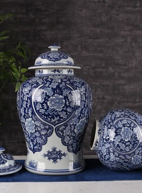 景德镇售楼处家具城软装饰将军罐