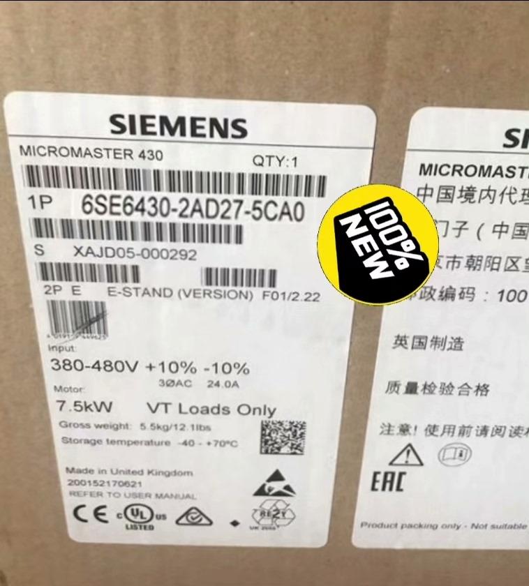 6SE6430-2AD27-5CA0西门子变频器MM430系议价