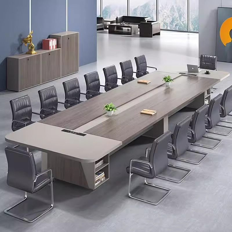 喜蒂斯博办公会议桌长桌加厚大会议室接待洽谈桌椅组合培训桌家俱