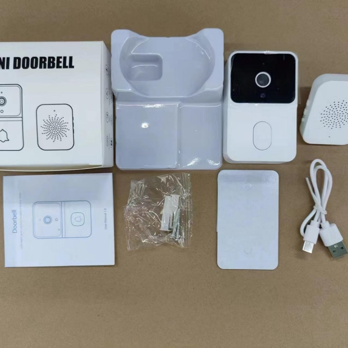 工厂外贸智能可视门铃WiFi远程监控视频对讲夜视机智能门铃