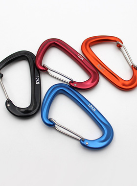 货源 攀岩快挂弹簧钩登山扣吊床挂扣12KN7075航空铝登山扣