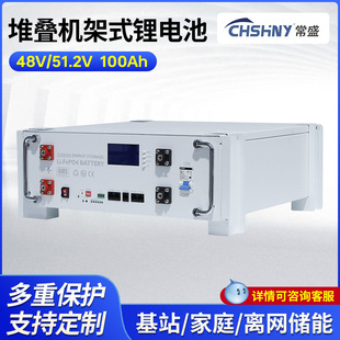 BMS自带均衡高效 堆叠 机架 壁挂三形态51.2V 100AH家用储能