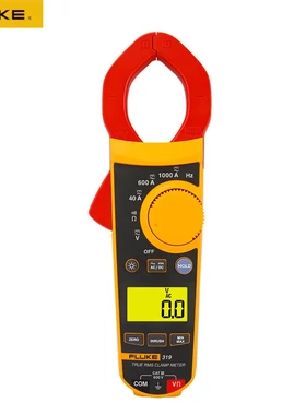 FLUKE福禄克F319电流表317真有效值交直流数字钳形表高精度万用表