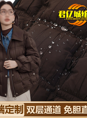 超柔免胆免里布直充通道布高端羽绒服面料棉衣马甲高品二合一布料